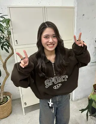 ロング カラー MUKU ひかるのヘアスタイル