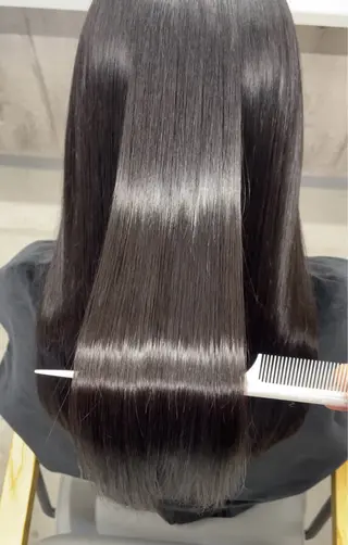 ロング 三宮/髪質改善/可以 說中文/縮毛矯正/のヘアスタイル