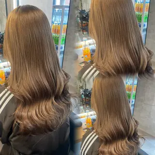 ロング カラー ヘアアレンジ 透明感カラー/推しカ ラー☁️JURAのヘアスタイル