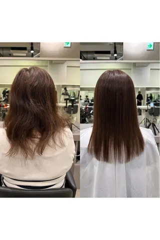 ロング 年齢悩みを全て解消/ 白髪と癖毛 松本雄光のヘアスタイル