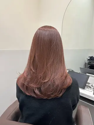 セミロング カラー 矢野 晃平のヘアスタイル