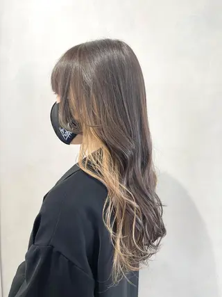 ロング カラー 🦋レイヤーカット ミドリカワ🦋のヘアスタイル