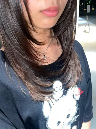 セミロング la fith hair too.所属・la fith hinaのヘアスタイル