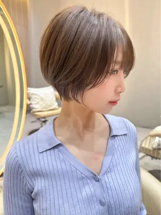 ショート カラー レイヤー❣️縮毛矯 川村利幸のヘアスタイル