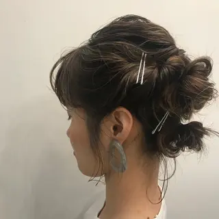 ヘアアレンジ apish パーマ/夏琳🌻のヘアスタイル