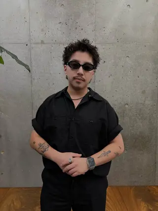 パーマ メンズ メンズショート/ 海外ブロンド/ｿｳﾀのヘアスタイル