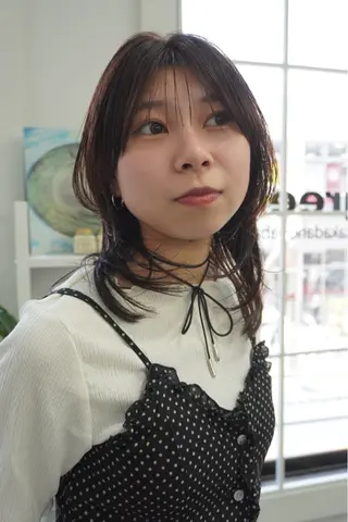 ミディアム カラー レイヤー/似合わせ TAKUYAのヘアスタイル