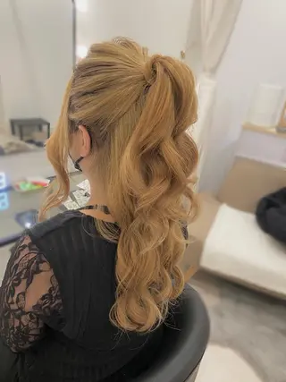 ロング ヘアアレンジ Mikazuki オーナーTeradaのマツエク・マツパデザイン