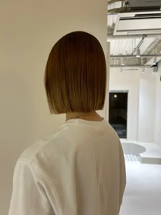 ミディアム 田中 樹奈のヘアスタイル
