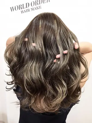 セミロング カラー イメチェン☆丁寧接客 田中 優貴のヘアスタイル