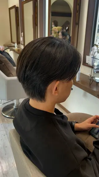 メンズ むらたナチュラルパー マ🌀透明感カラーのヘアスタイル