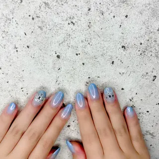 セミロング カラー パーマ ヘアアレンジ メンズ キッズ ネイル マツエク・マツパ Salon Ｋのネイルデザイン