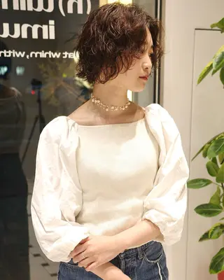 ショート パーマ (h)wim ウィムのヘアスタイル