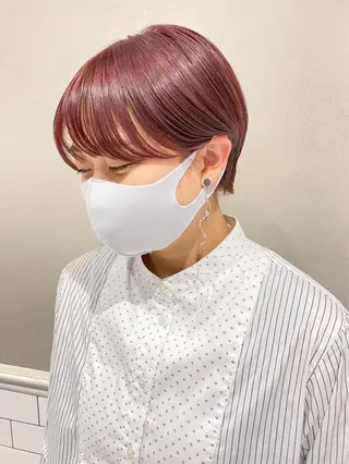 ショート カラー ボブ/ミニボブ 透明感カラーkadoのヘアスタイル