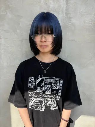 ミディアム カラー ヘアアレンジ 🧸艶々韓国ヘア 🧁mizunaのヘアスタイル