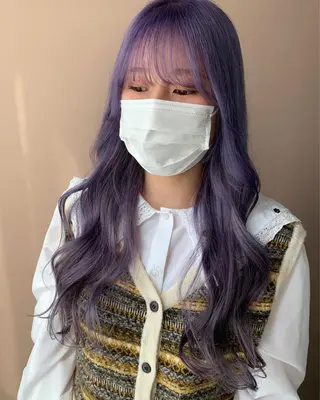 ロング カラー hub hair レイヤー/透明感のヘアスタイル