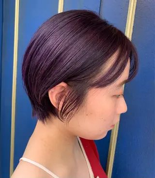 ショート カラー ヘアアレンジ 💛髪質改善/透明感 カラー🧡reikaのヘアスタイル