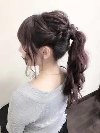 ロング ヘアアレンジ 沢田 瞳のヘアスタイル