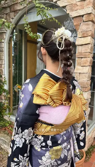 ロング ヘアアレンジ 伊佐治 夕芽のヘアスタイル