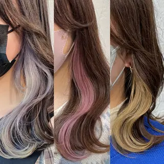 カラー インナーカラー/レイ ヤーカット♡/マキシのヘアスタイル