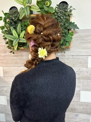 ヘアアレンジ 早朝✨ヘアセット 着付け/清水玲歌のヘアスタイル