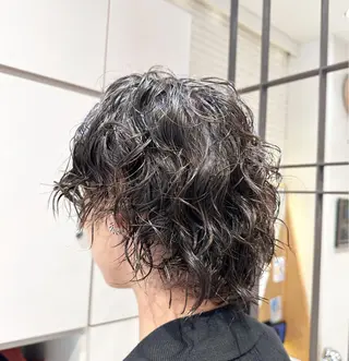 ミディアム パーマ メンズ 奥東巧真 /パーマスタイル✨のヘアスタイル