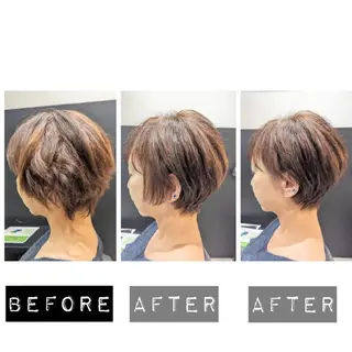 ショート 心斎橋難波本店 店長 THE ECT 中尾のヘアスタイル