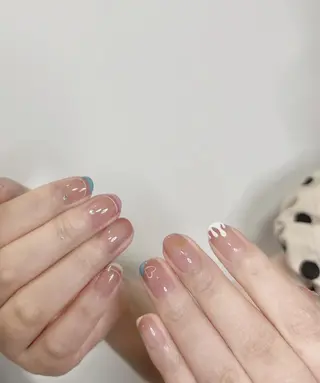 ネイル RAFFINE haru🦋🩵のネイルデザイン