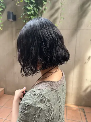 ショート 大人可愛い♡コテ巻き パーマ🌼杉田 萌恵のヘアスタイル