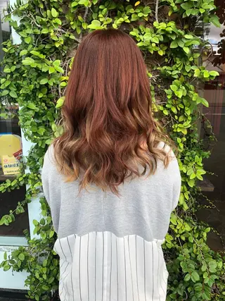 ロング カラー 藤本 あすかのヘアスタイル