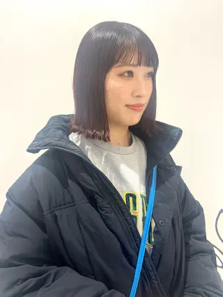 ショート カラー ヘアアレンジ 🌷ボブ/髪質改善 ストレートのヘアスタイル