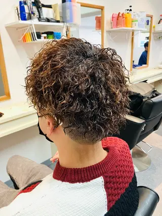 パーマ メンズ メンズ特化/パーマ/ フェードWATARUのヘアスタイル