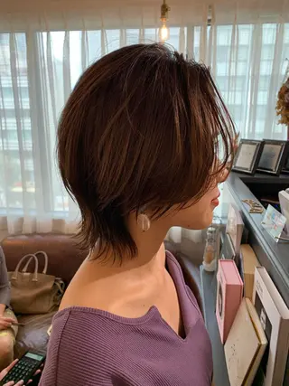 ショート カラー 安村 美奈のヘアスタイル