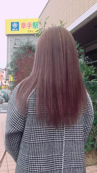 ロング カラー 菅井 敏樹のヘアスタイル