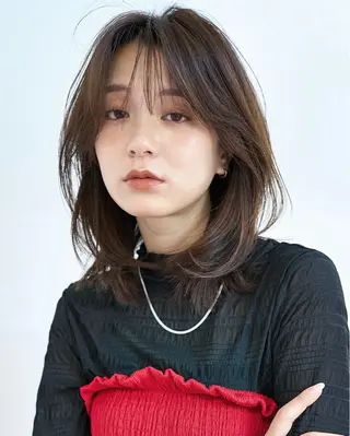 ミディアム カラー レイヤー/ブリーチ ♥️【木坂 桃歌】のヘアスタイル