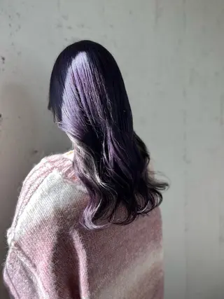 ロング カラー 透明感ハイトーン🦄 キラ🌈のヘアスタイル
