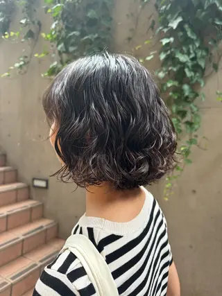 ショート 大人可愛い♡コテ巻き パーマ🌼杉田 萌恵のヘアスタイル