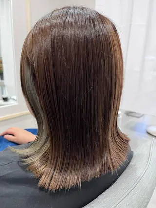 ミディアム カラー liL  hair サトウリョウタのヘアスタイル