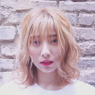 ミディアム カラー 縮毛矯正×髪質改善 店長　DAITOのヘアスタイル