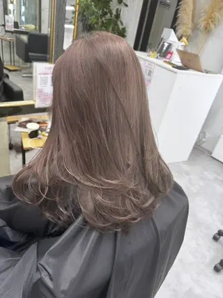 ロング ダブルカラー✨️ 五島桜樫のヘアスタイル