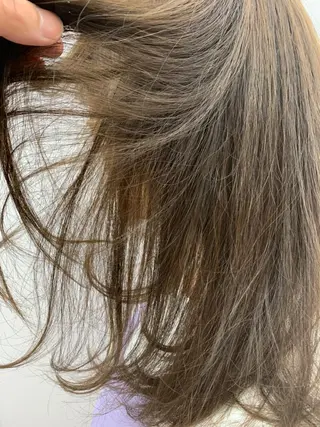 セミロング カラー 縮毛矯正×髪質改善 店長　DAITOのヘアスタイル