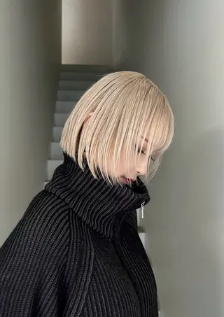 ミディアム 松原 朱里のヘアスタイル