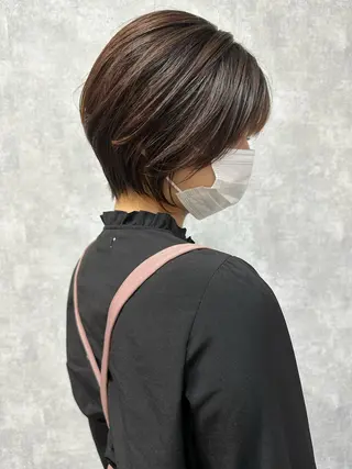 ショート モテ髪/ボブ/ショー ト/アダチフウトのヘアスタイル