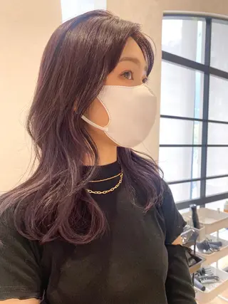 セミロング カラー 増井 彩乃のヘアスタイル