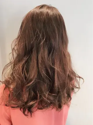セミロング カラー パーマ 【mokuオーナー】 ちはるのヘアスタイル