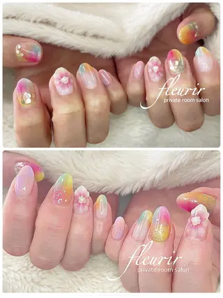 ネイル フルリール 【プライベートサロンのネイルデザイン
