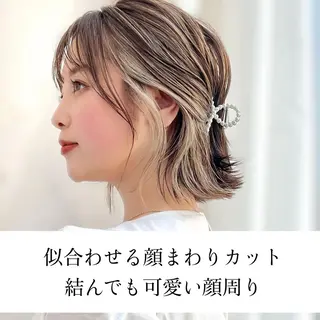 ミディアム カラー レイヤー専門家 ダブルカラー修のヘアスタイル