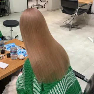 ロング カラー れい🫧 ハイトーン特化のヘアスタイル