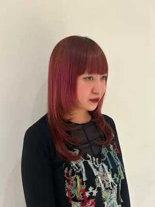セミロング Riko/ カットモデル募集❤︎のヘアスタイル