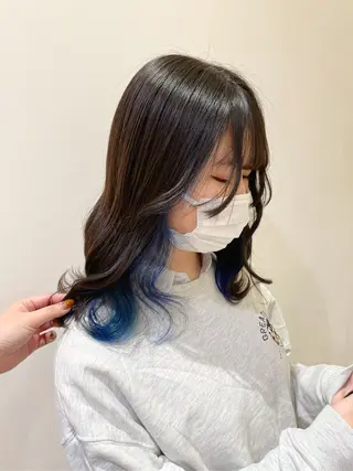 ミディアム カラー シールエクステ横浜 🐏☁️miminaのヘアスタイル